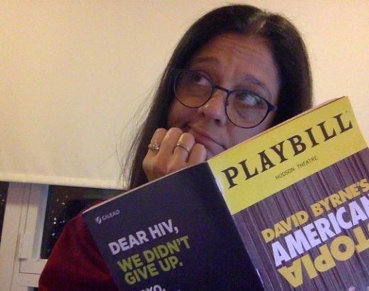 Ilana Lipsztein with David Byrne's American Utopia Playbill